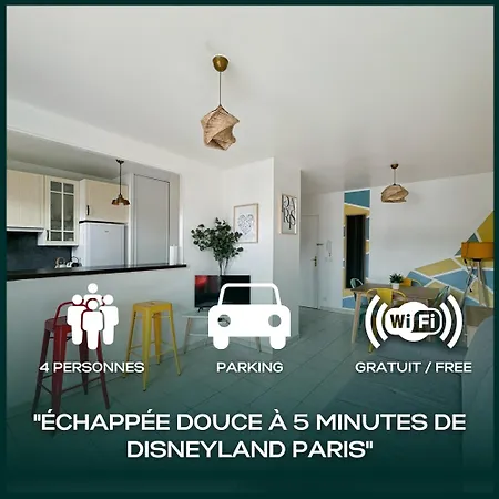 Le Bruxelles 21 - Pour 4 Personnes Disneyland Paris アパート *